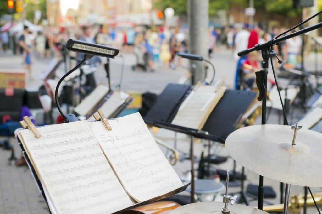 stage at jazz festival